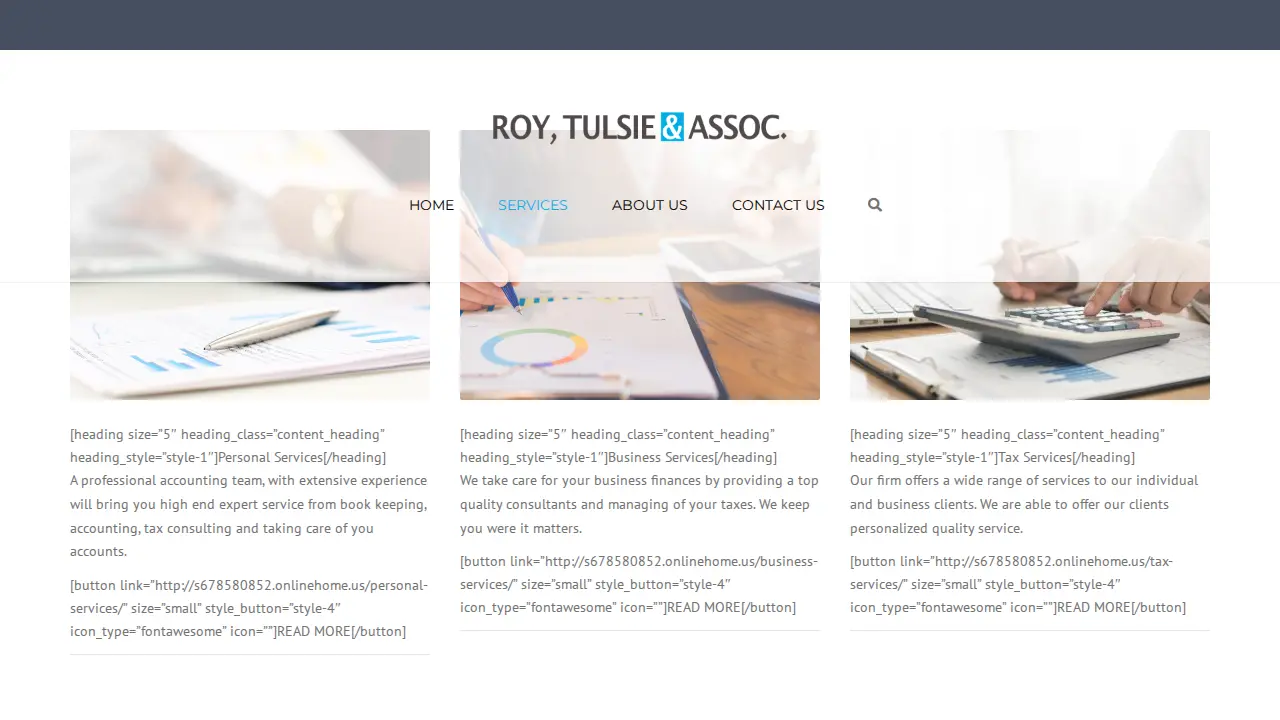 Roy, Tulsie & Associates page