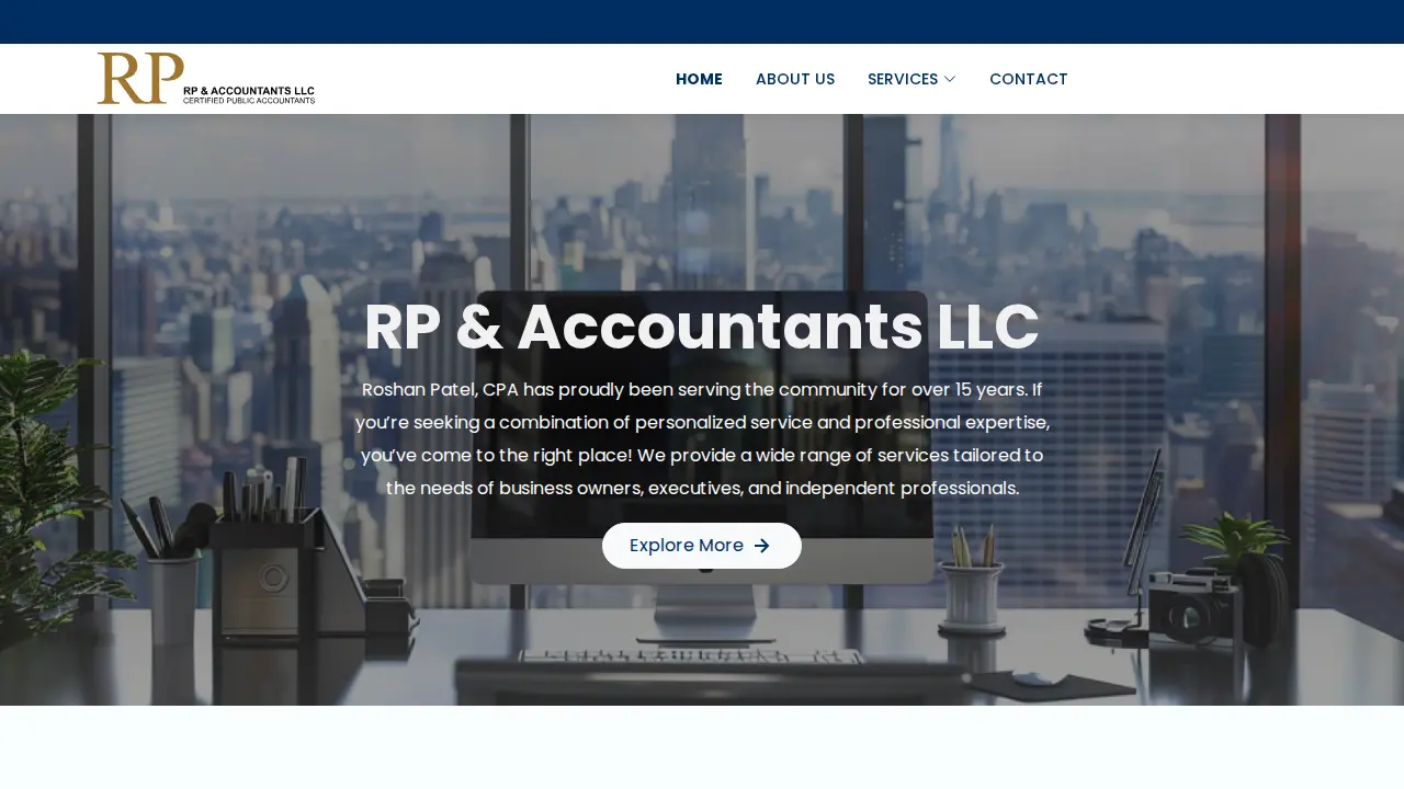 RP & Accountants LLC - Roshan Patel, CPA page