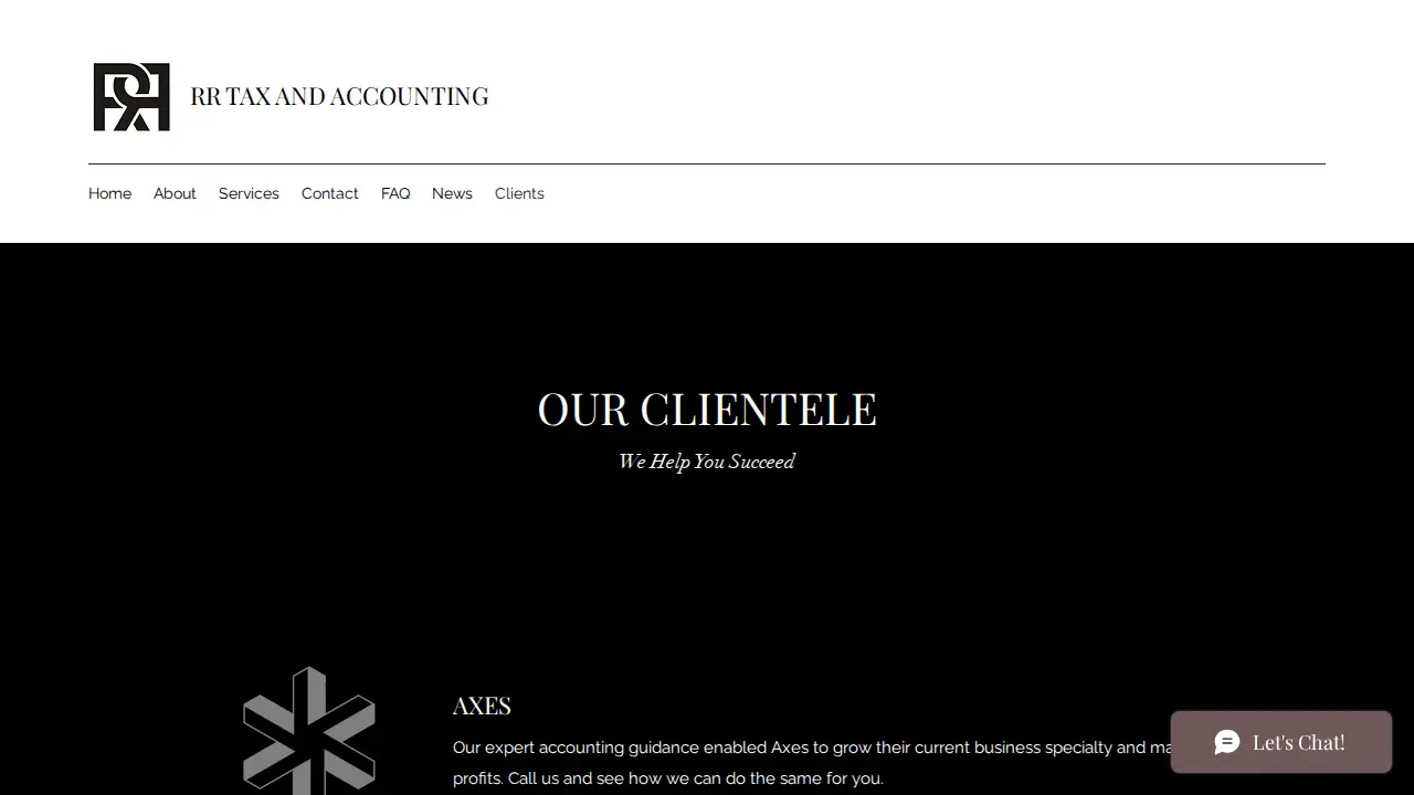 Rr tax and accounting page