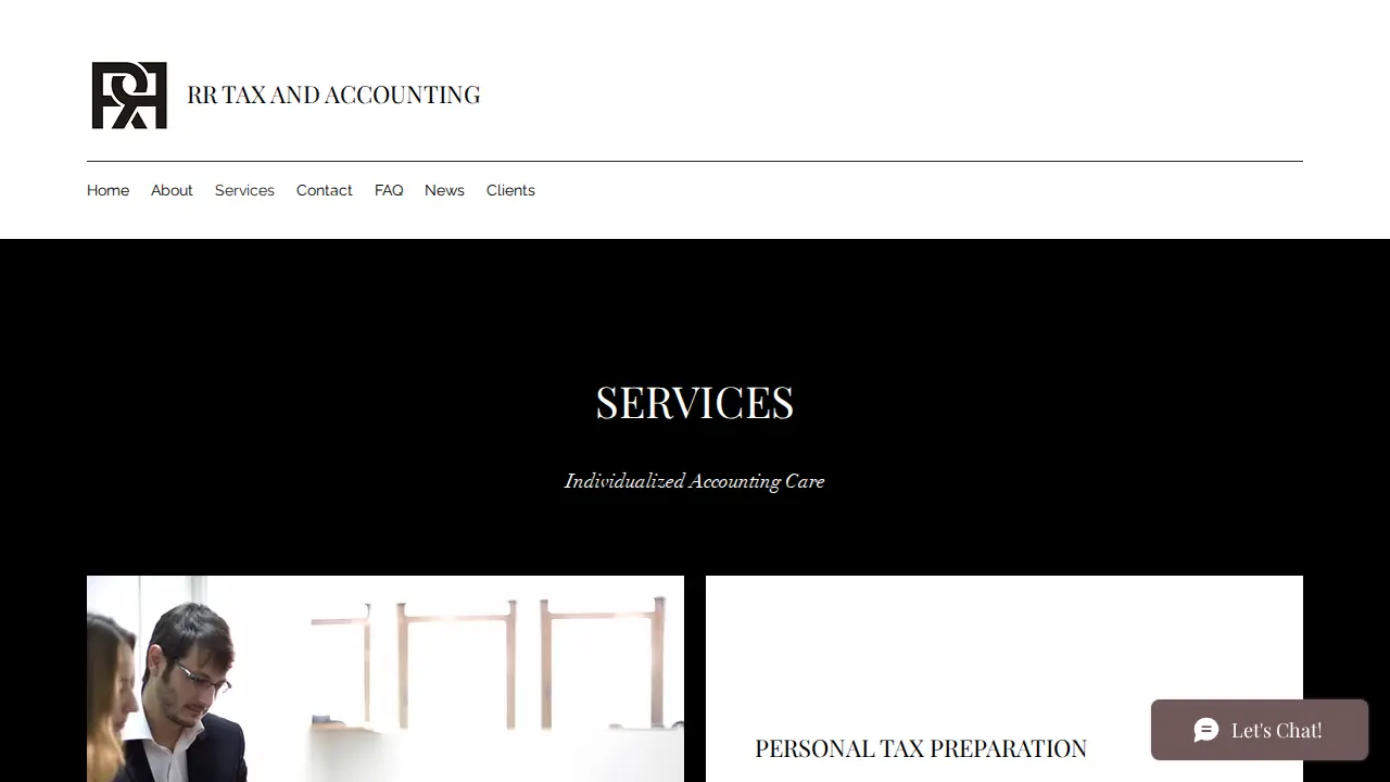 Rr tax and accounting page