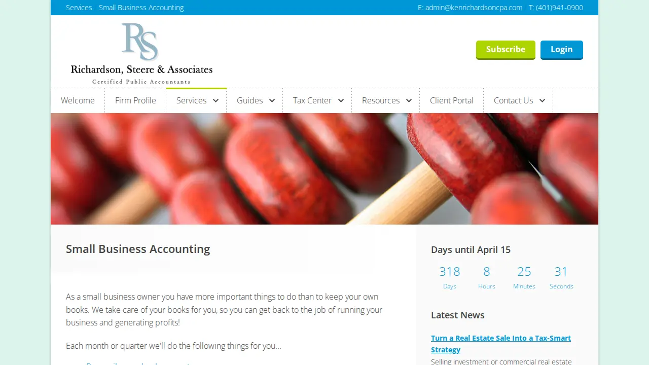 George W. Steere, Jr. CPA, Inc. page