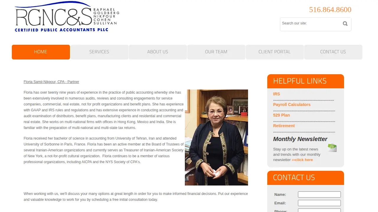 Raphael Goldberg Nikpour Cohen & Sullivan CPA's PLLC page