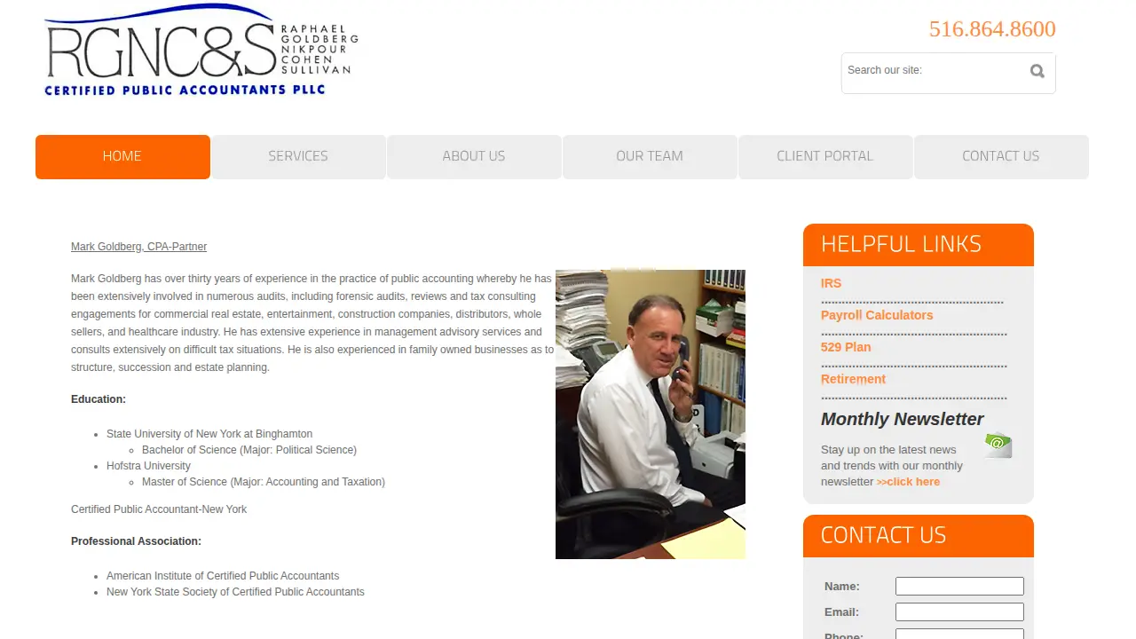 Raphael Goldberg Nikpour Cohen & Sullivan CPA's PLLC page