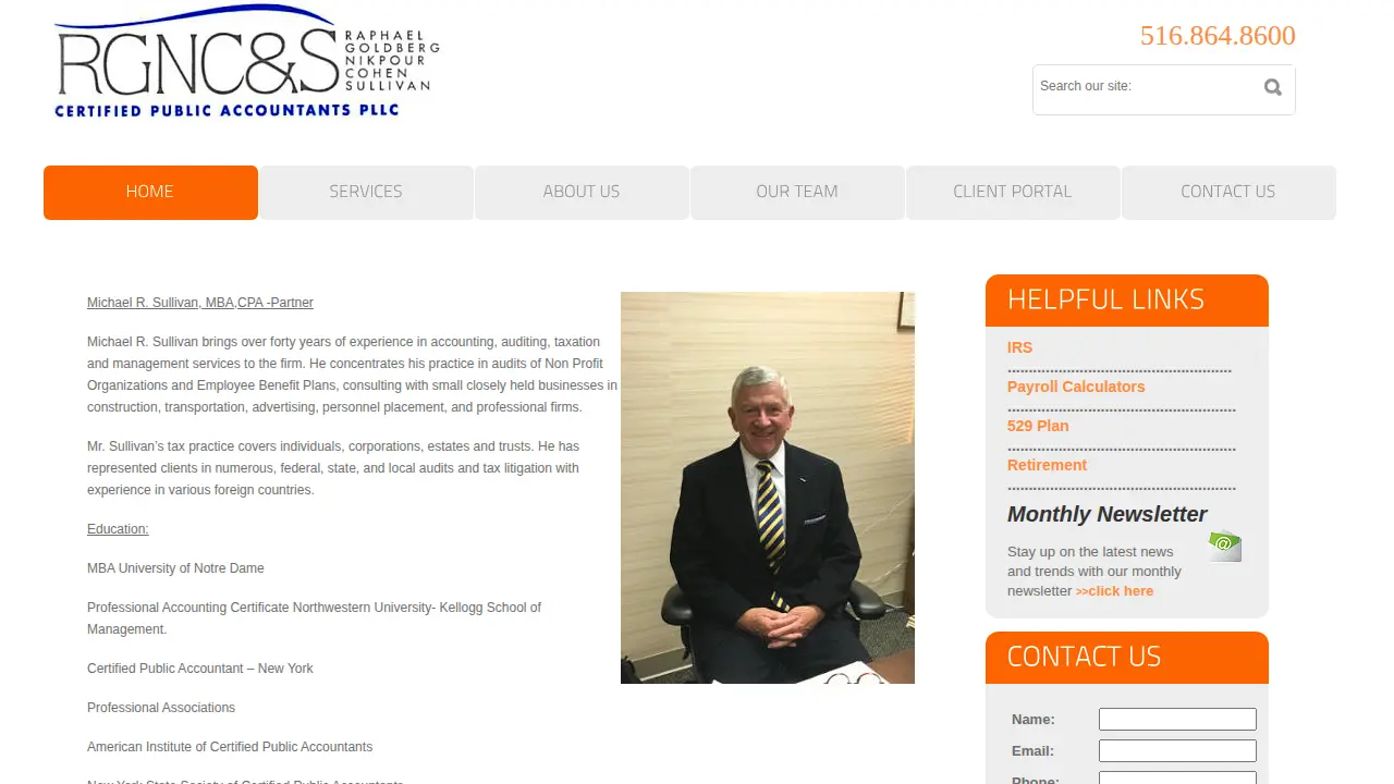 Raphael Goldberg Nikpour Cohen & Sullivan CPA's PLLC page