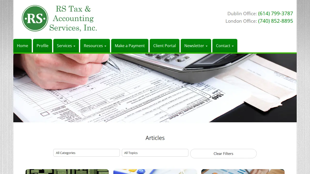 R S Tax & Accounting Services LLC page