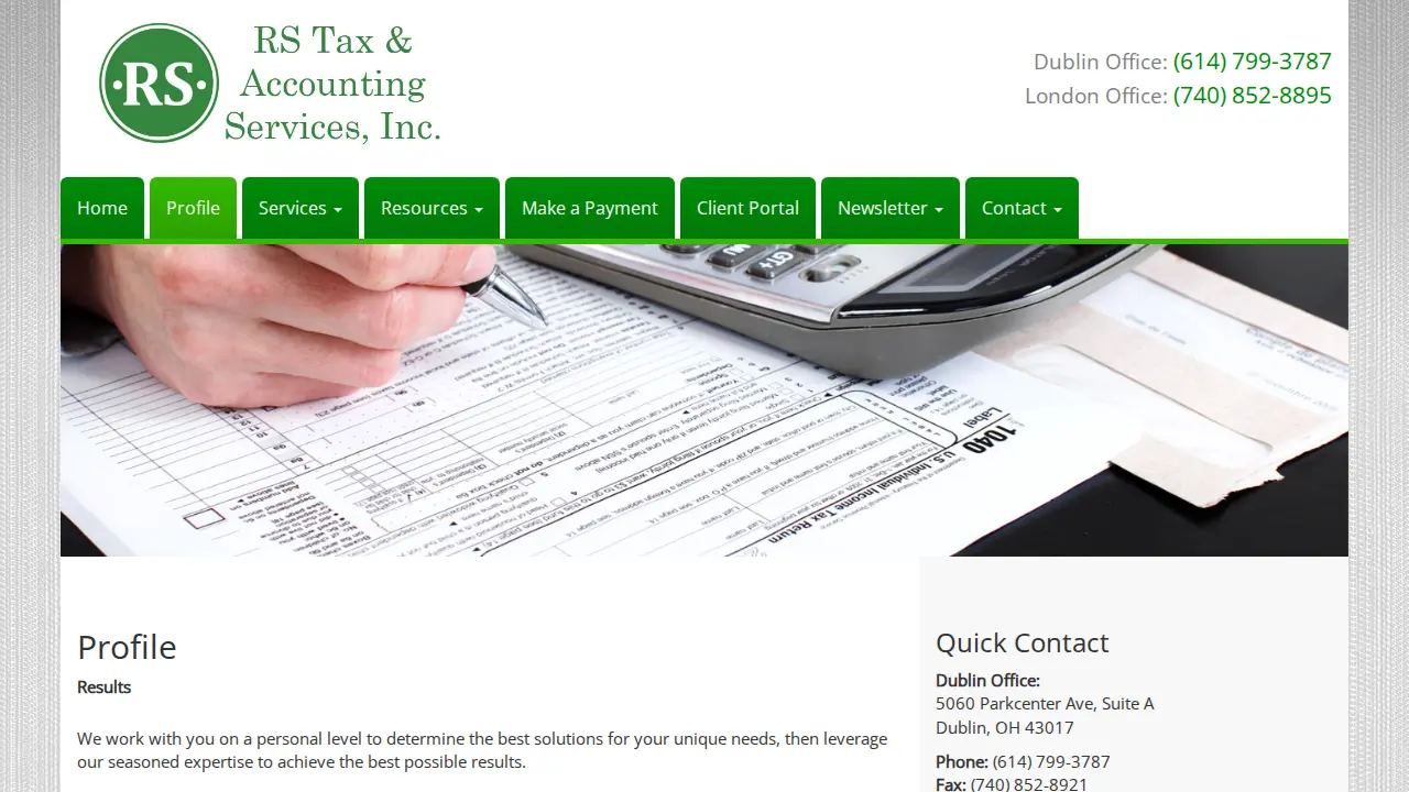 R S Tax & Accounting Services LLC page