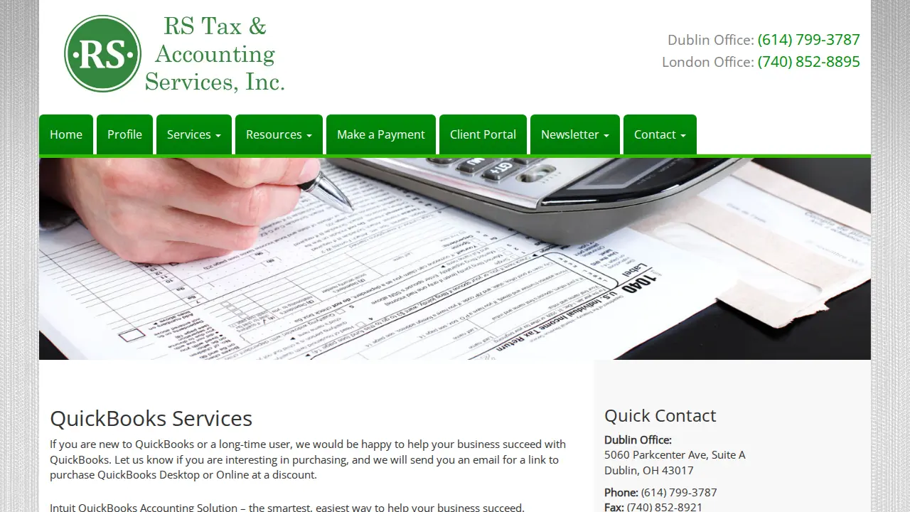 R S Tax & Accounting Services LLC page