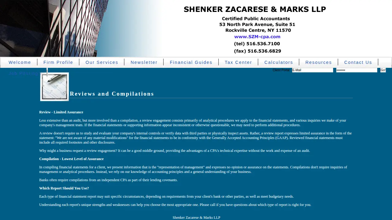 Rubenstein Shenker & Zacarese page
