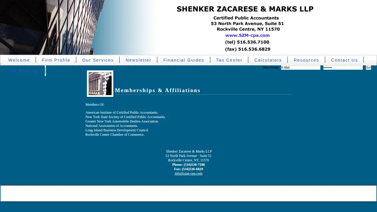 Rubenstein Shenker & Zacarese page