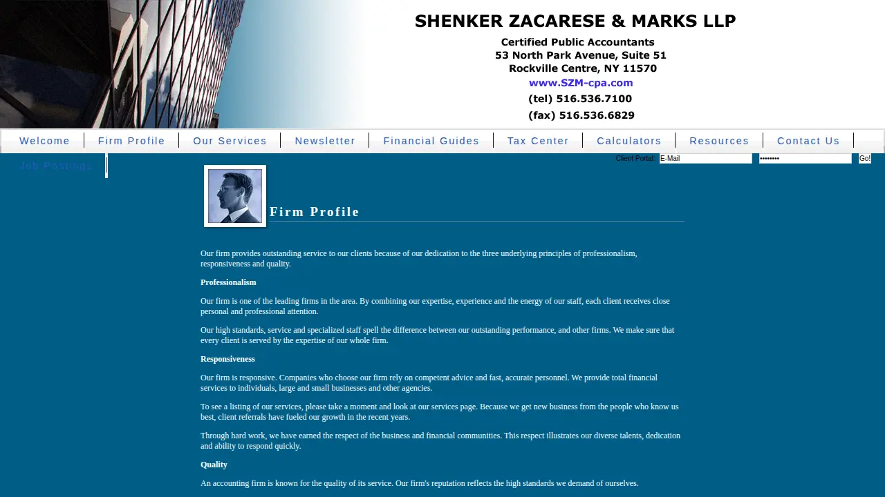 Rubenstein Shenker & Zacarese page