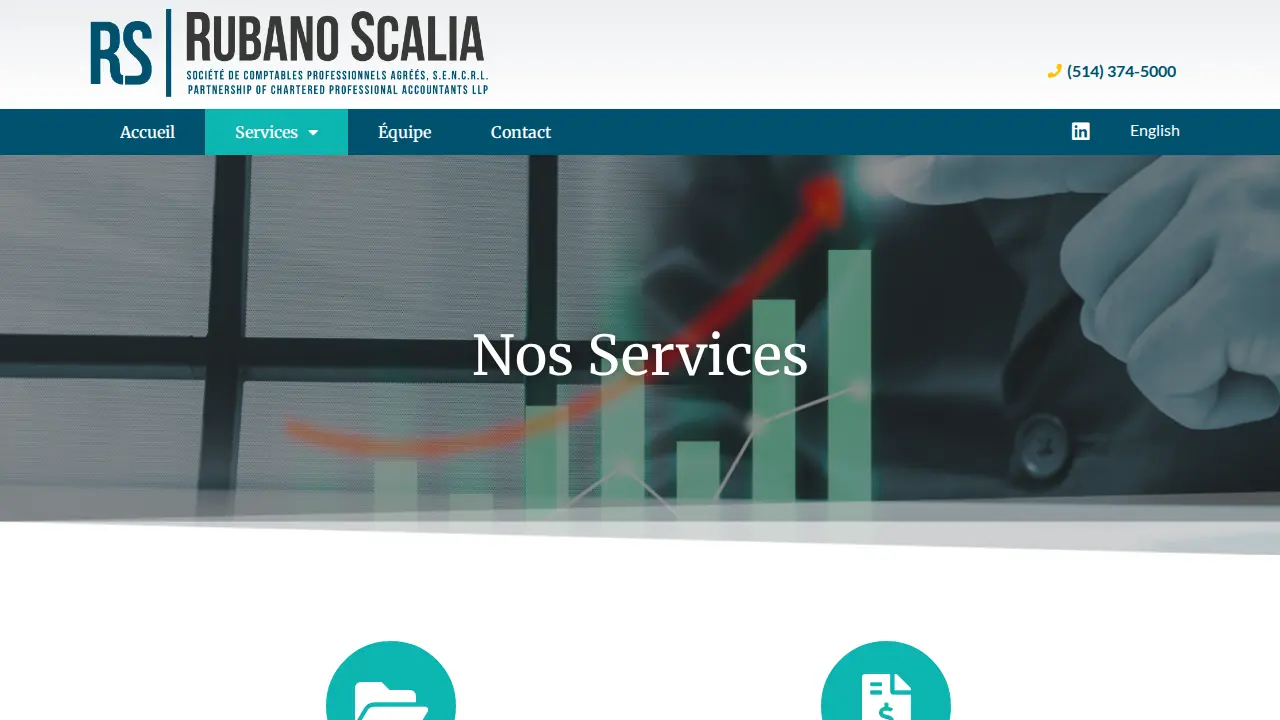 Rubano Scalia S.E.N.C.R.L | Société de Comptables Professionnels Agréés page