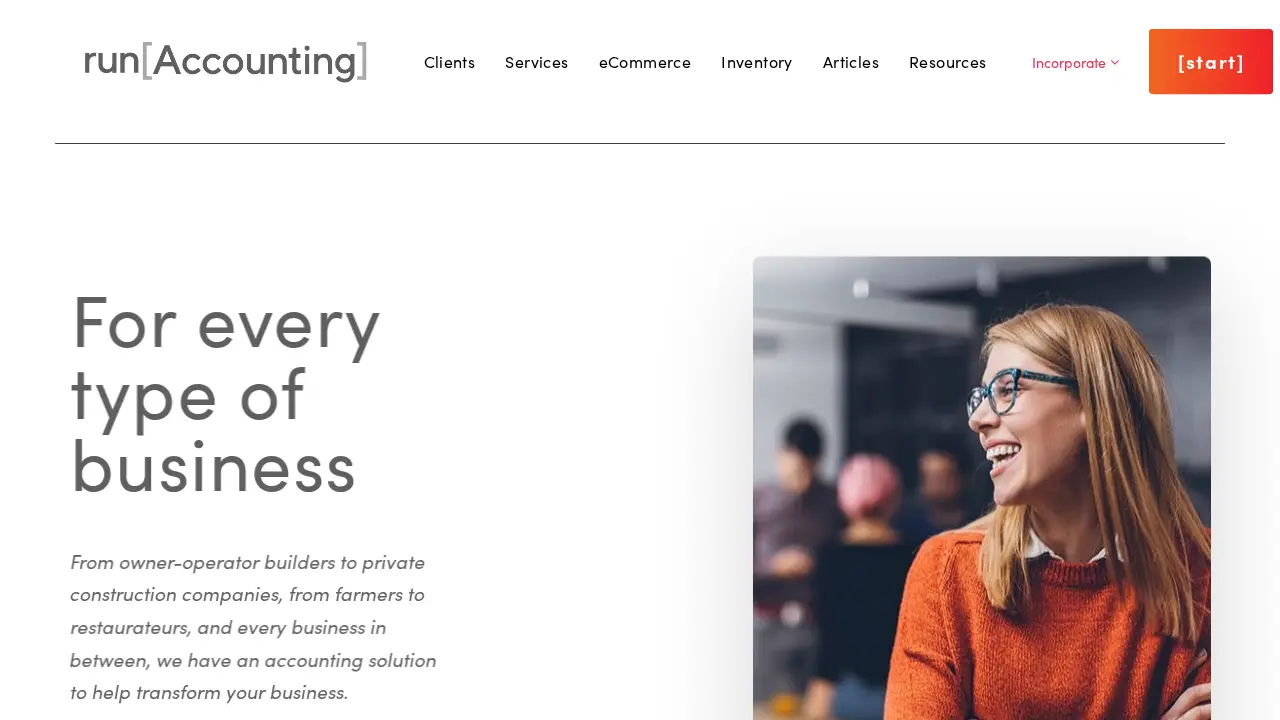 Run Accounting page