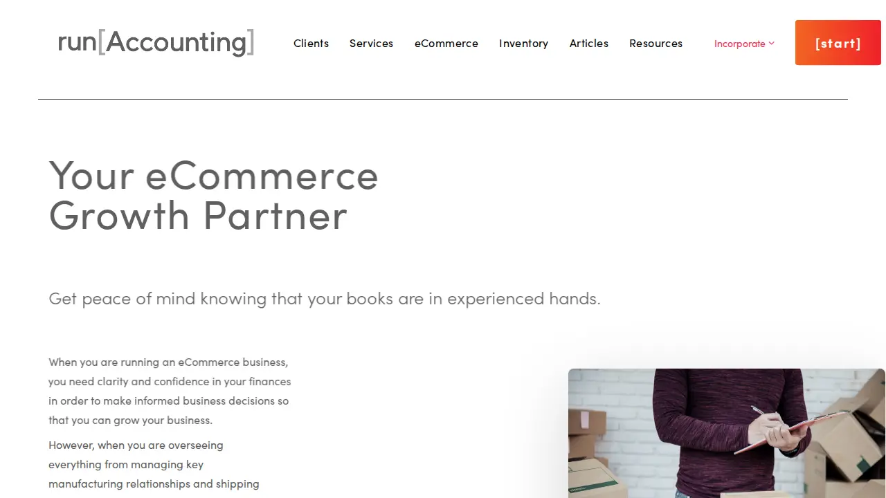 Run Accounting page
