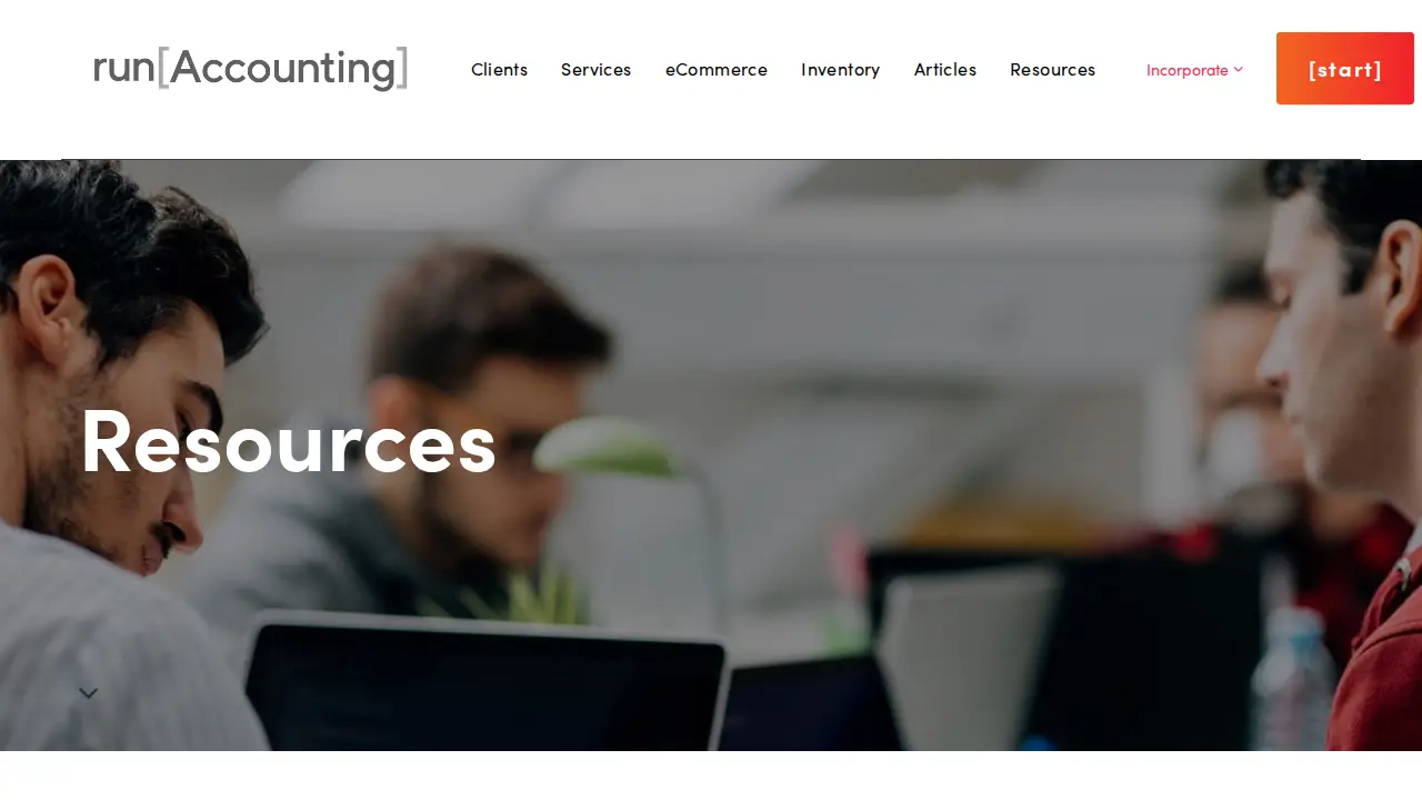 Run Accounting page