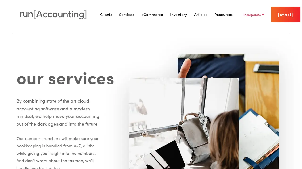 Run Accounting page