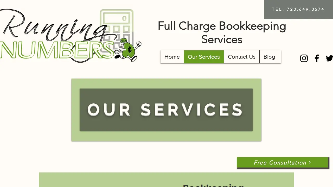 Running Numbers LLC page