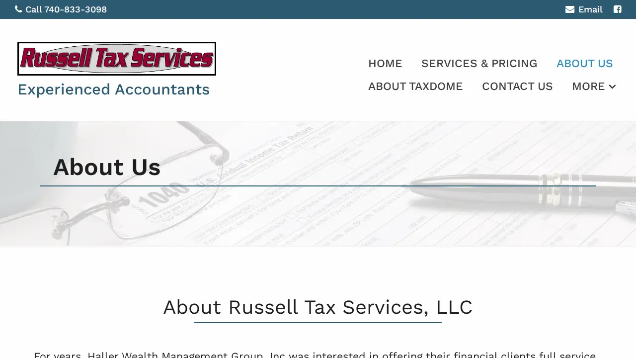 Russell Tax Services page