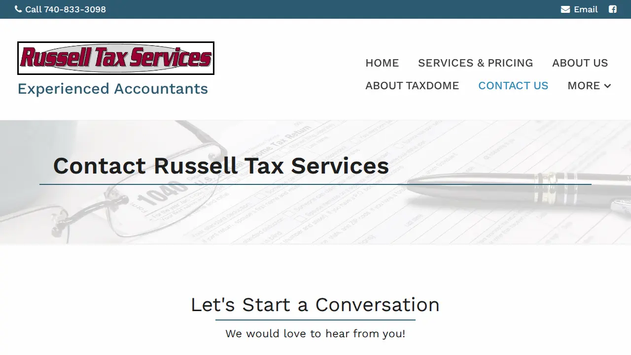 Russell Tax Services page