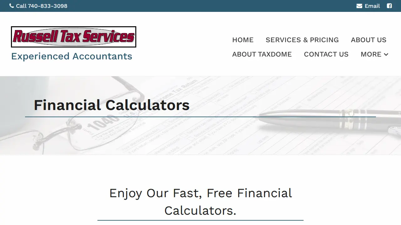Russell Tax Services page