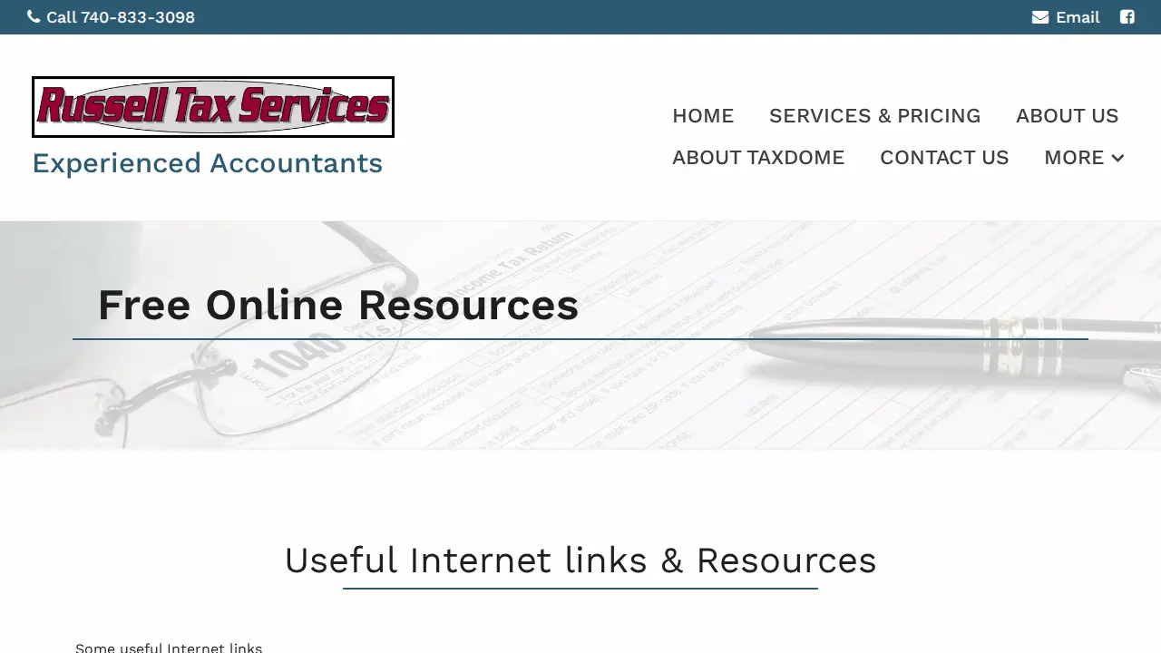 Russell Tax Services page