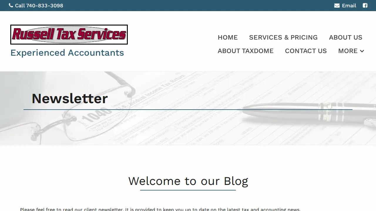 Russell Tax Services page