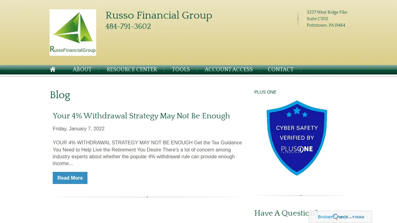Russo Financial Group page