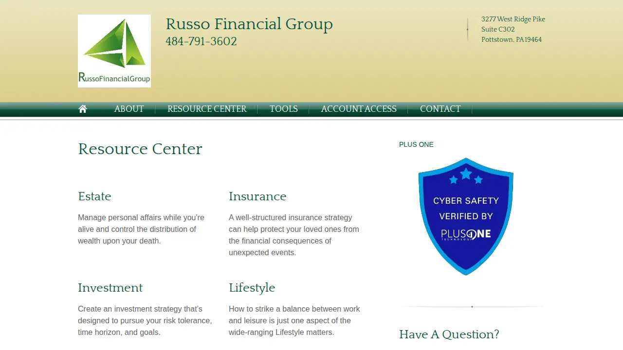 Russo Financial Group page