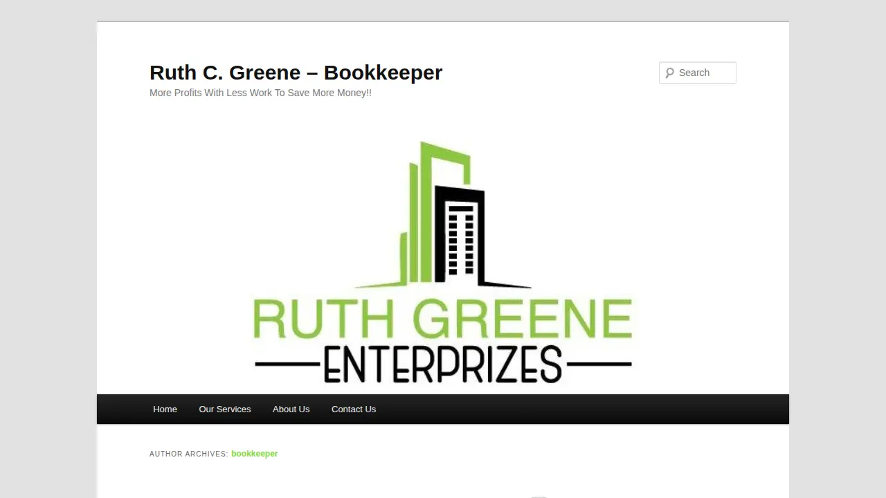 Ruth Greene Enterprizes page