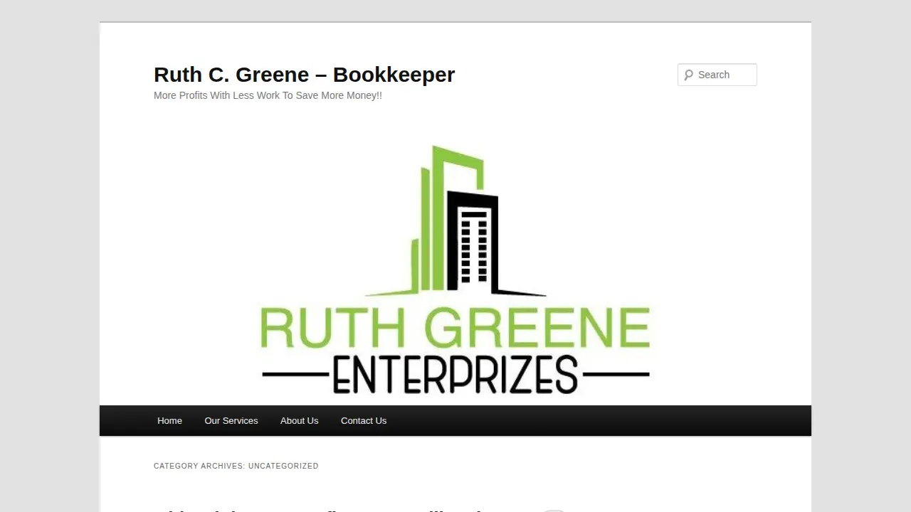 Ruth Greene Enterprizes page
