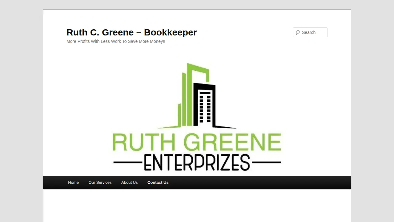 Ruth Greene Enterprizes page