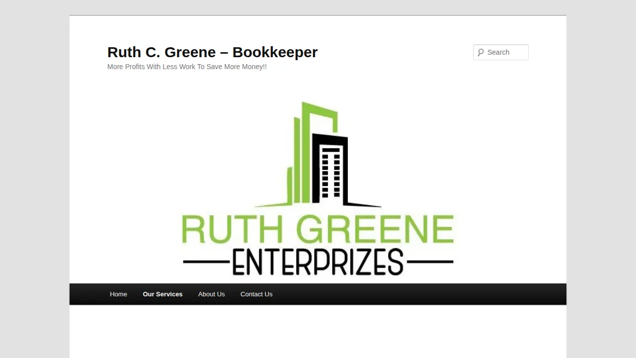 Ruth Greene Enterprizes page