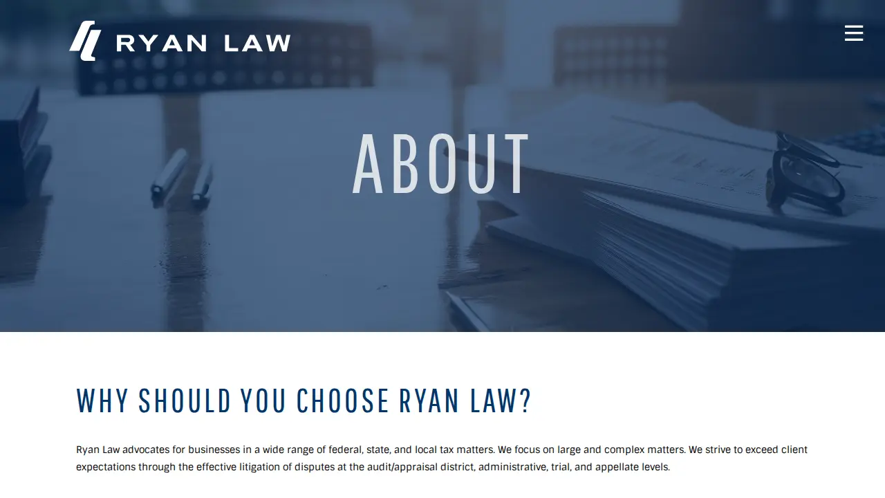 Ryan Law Firm page
