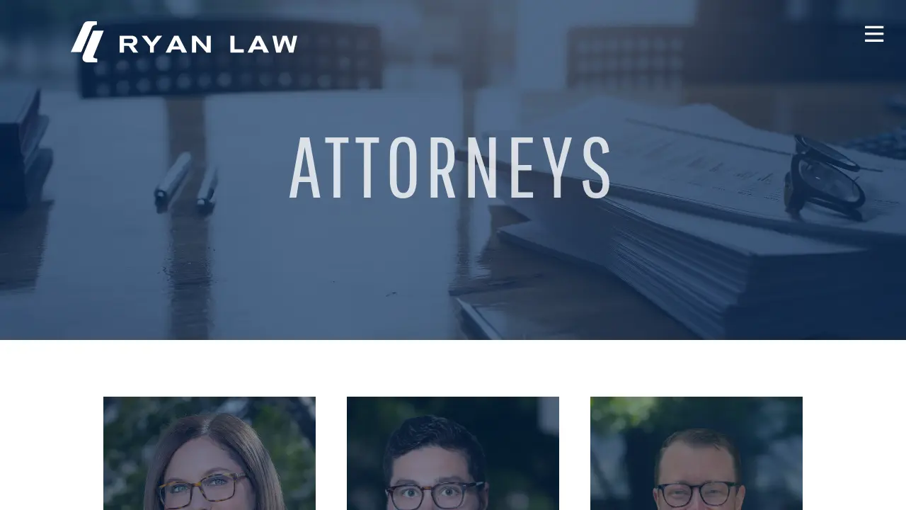 Ryan Law Firm page