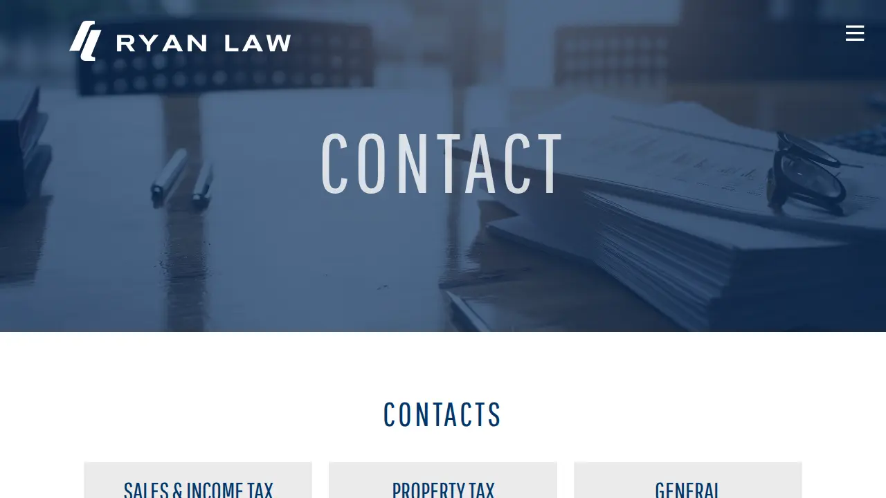 Ryan Law Firm page