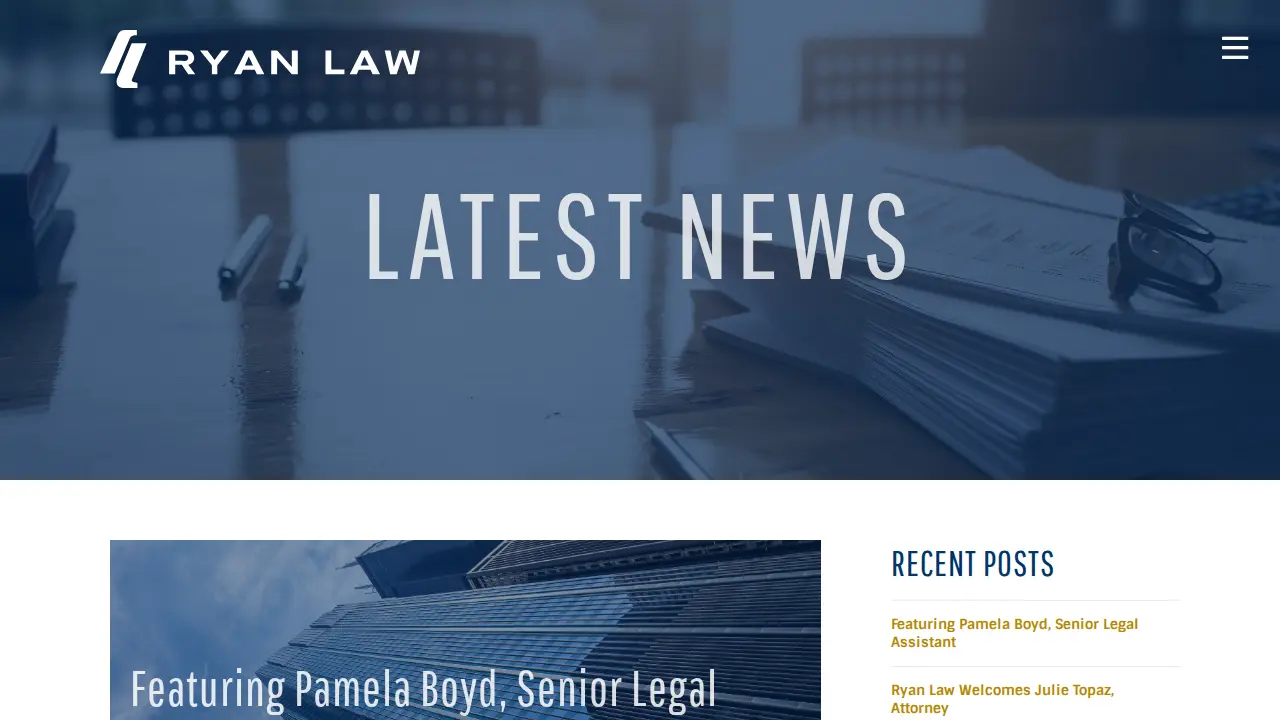 Ryan Law Firm page