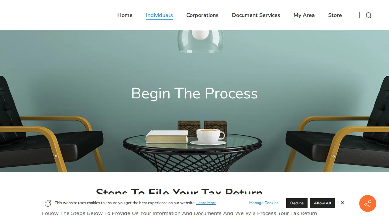 Rymax Financial Tax Service page