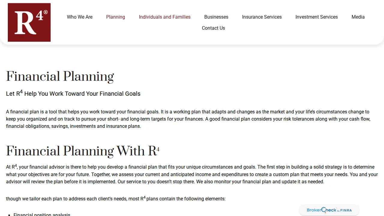 R4 Risk & Wealth Solutions page