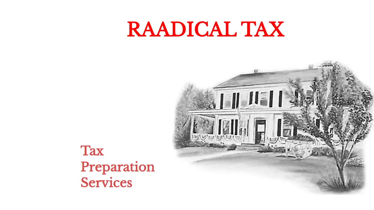 Raadical Tax Services page