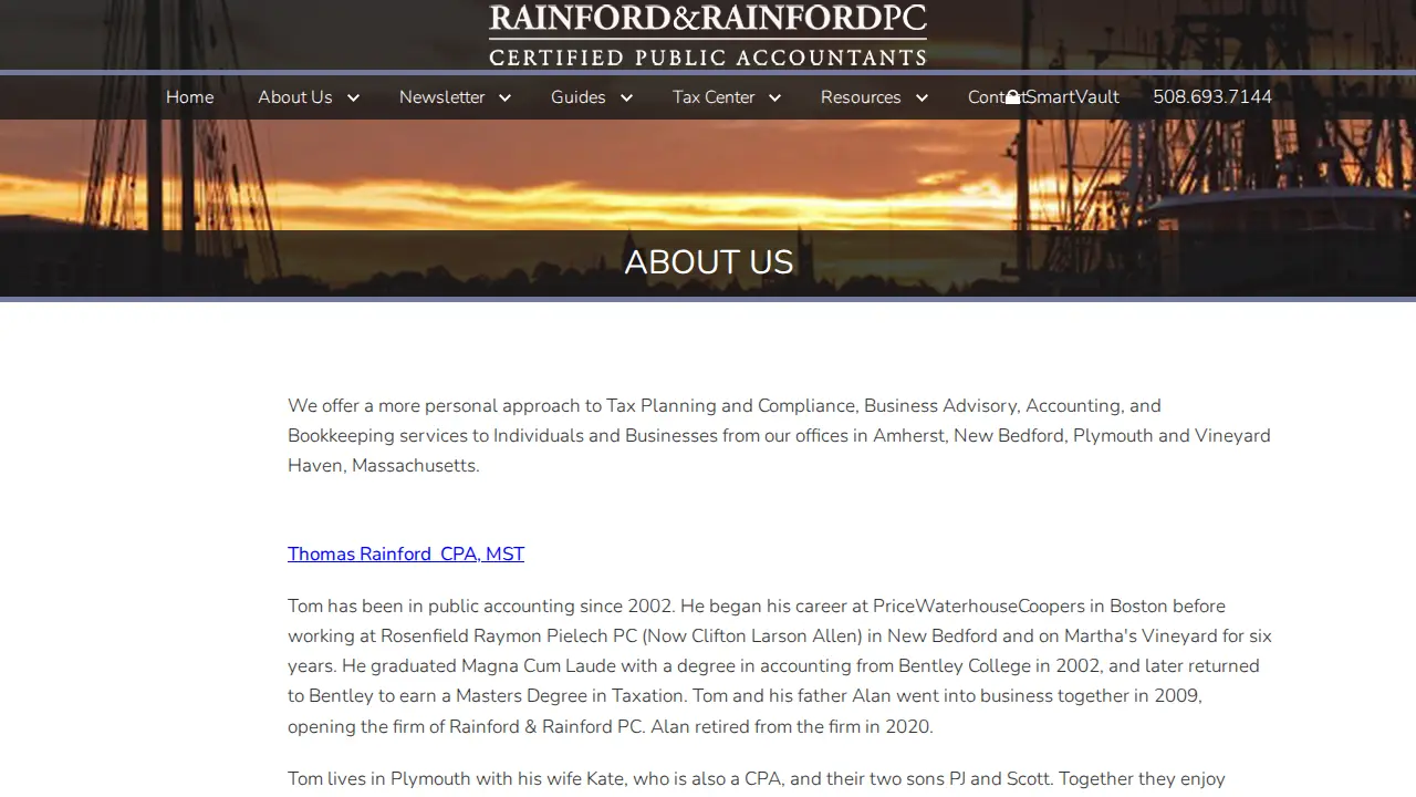 Rainford & Rainford PC page