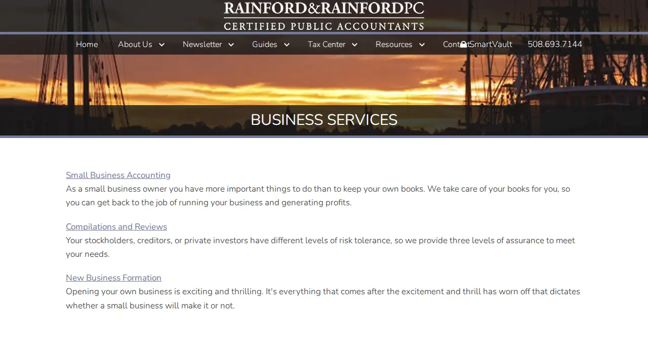 Rainford & Rainford PC page