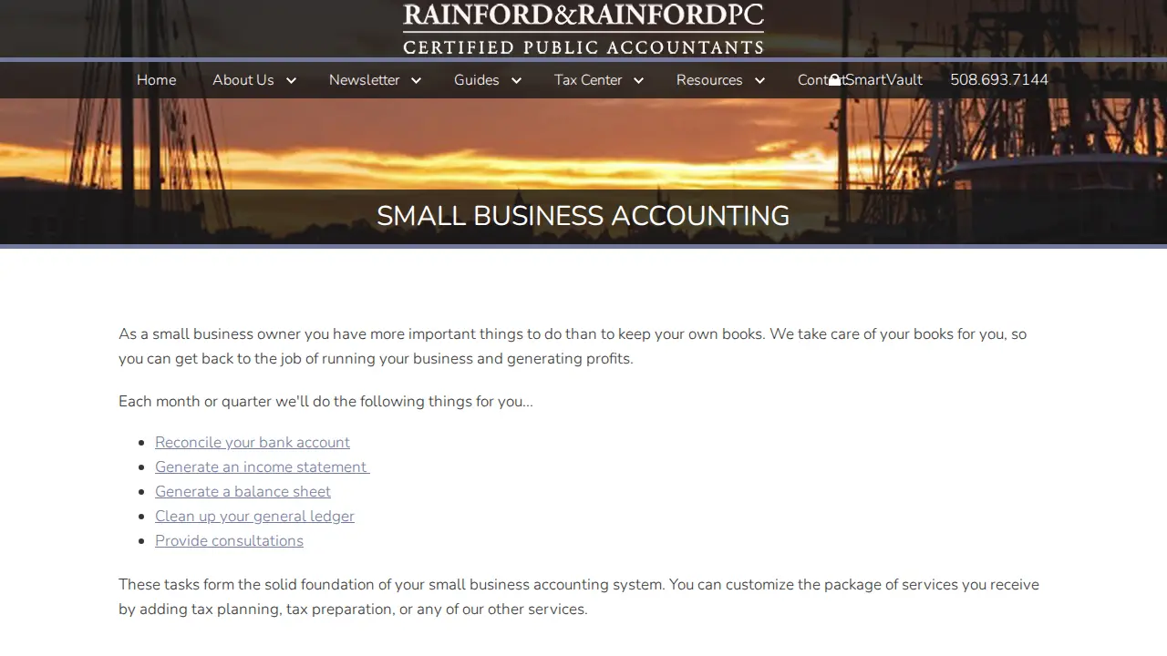 Rainford & Rainford PC page