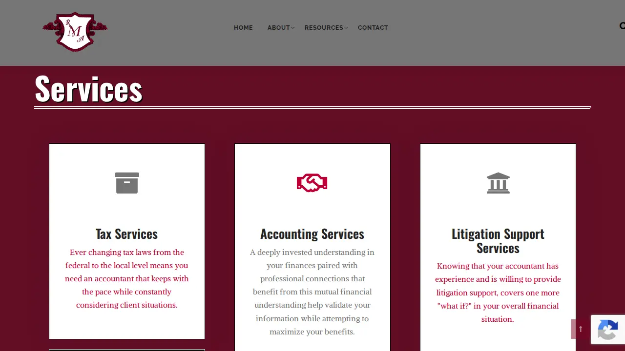 Richard A Miller CPA, PC. page