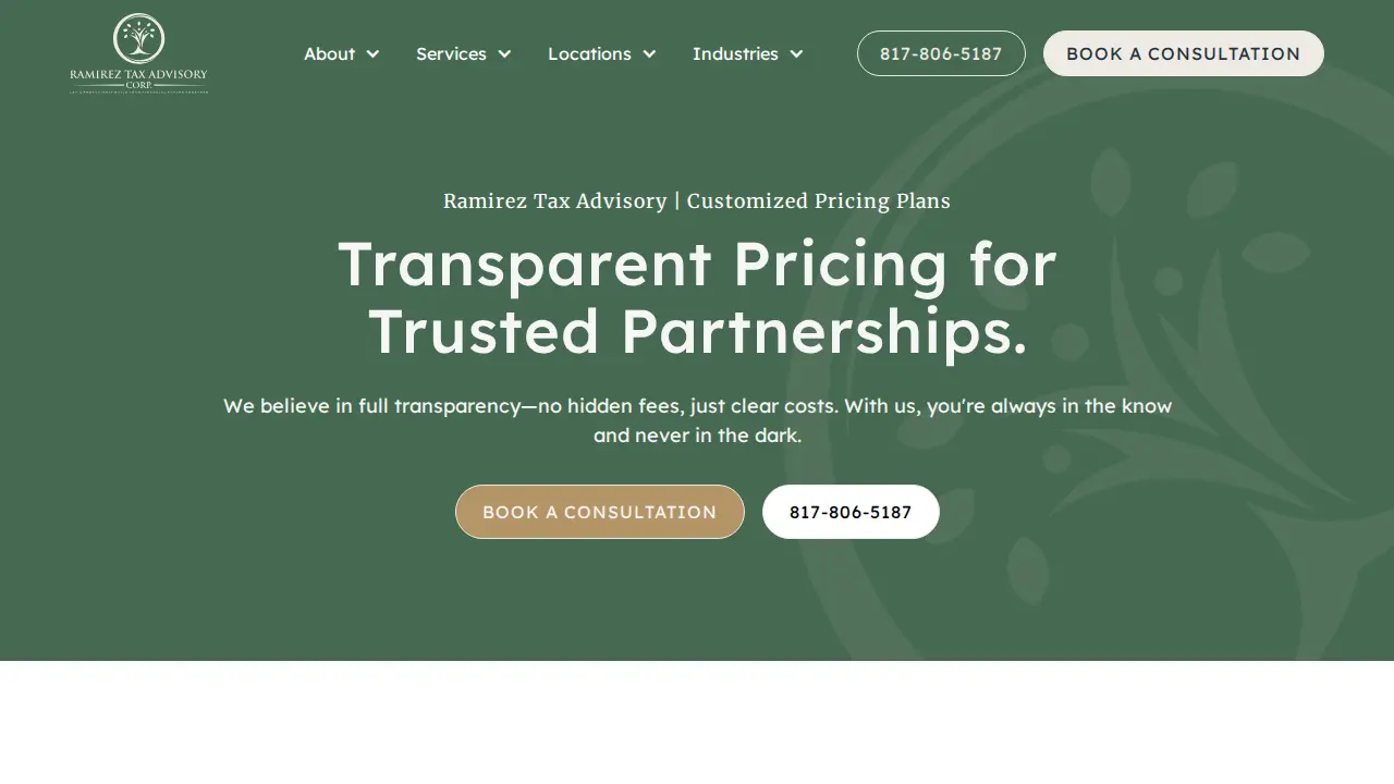 Ramirez Tax Advisory Corp. page