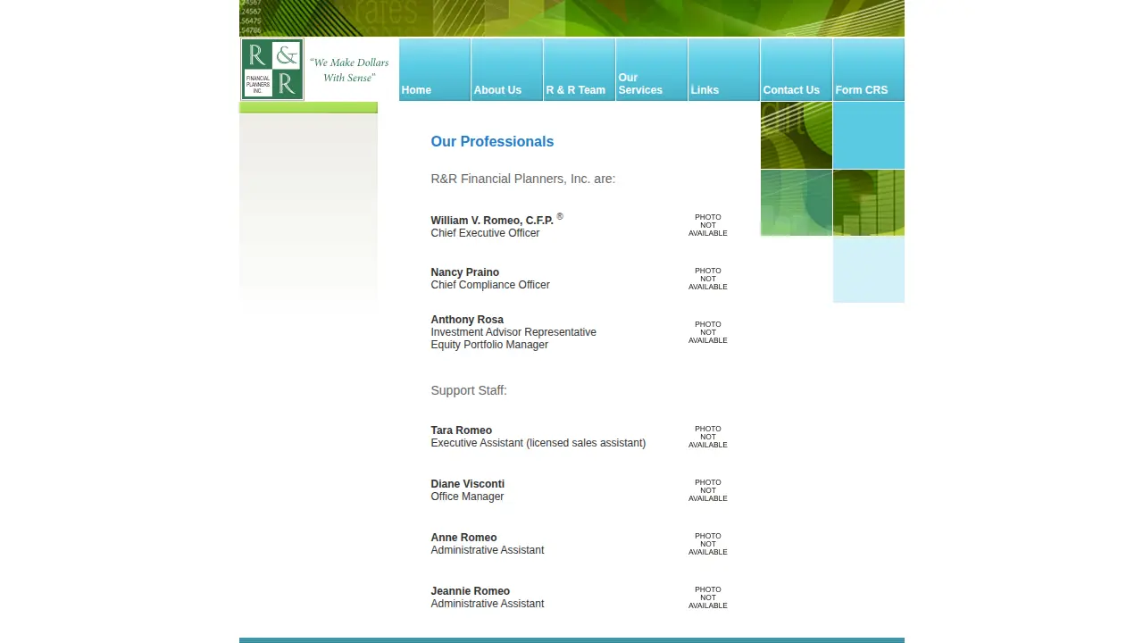 R & R Financial Planners Inc page