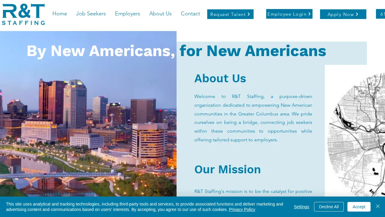 R&T Staffing page