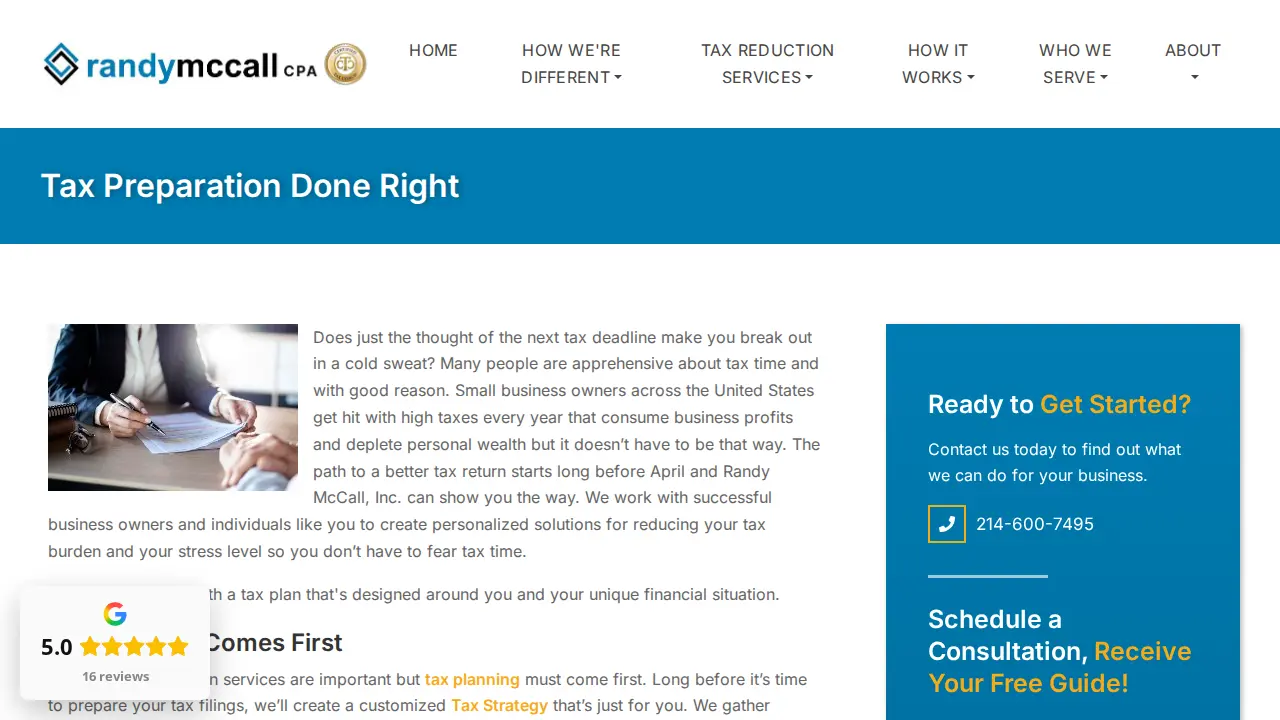 Randy McCall CPA page