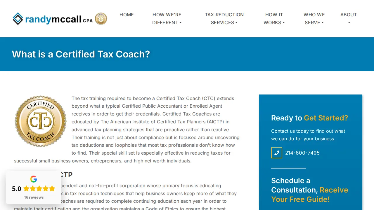 Randy McCall CPA page
