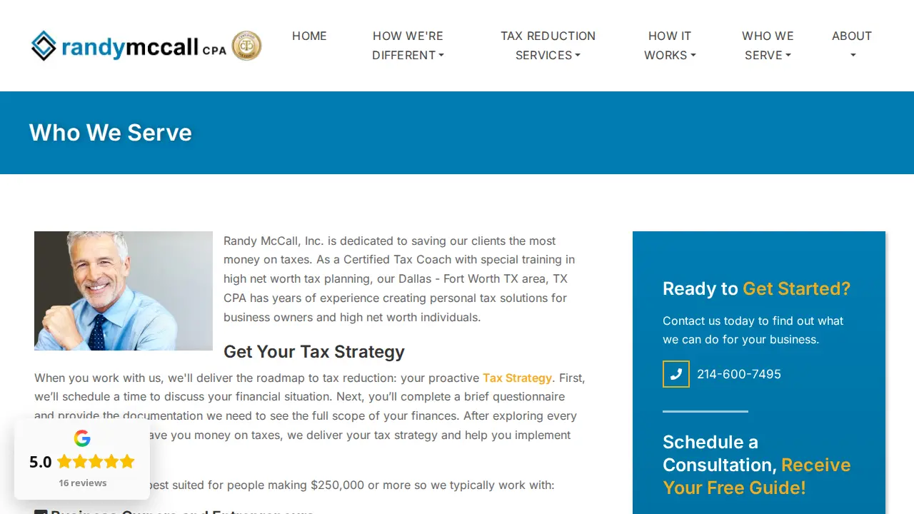 Randy McCall CPA page
