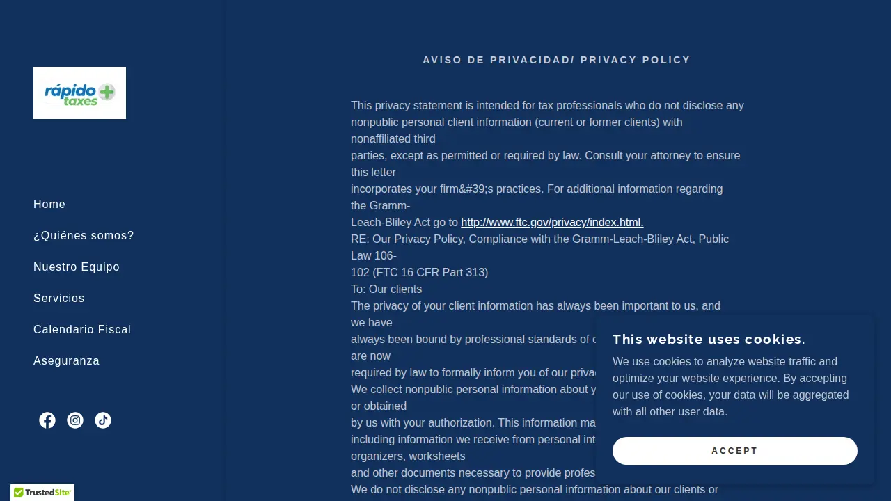 Rapido Income Tax Service page