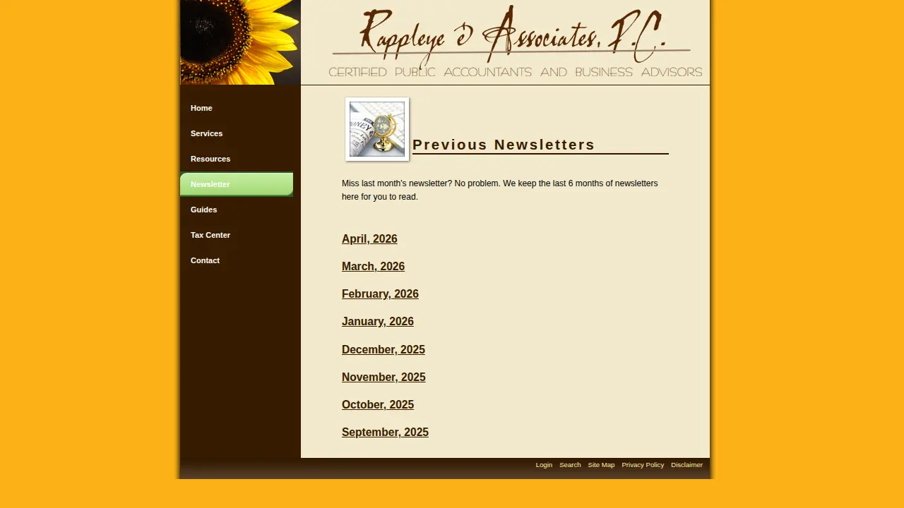 Rappleye & Associates page